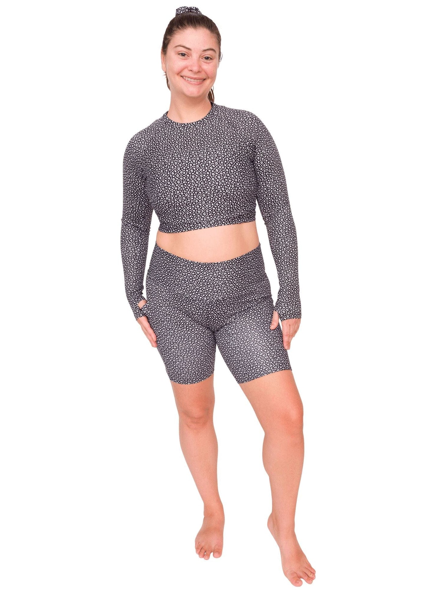 Spotted Eagle Ray Cropped Rashguard