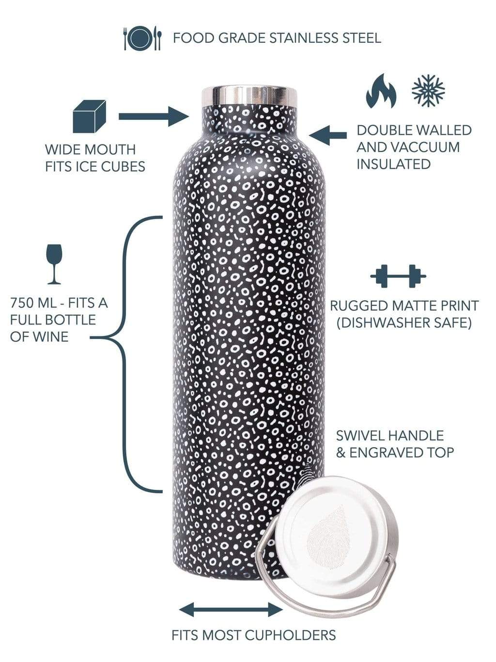 Spotted Eagle Ray Insulated Bottle