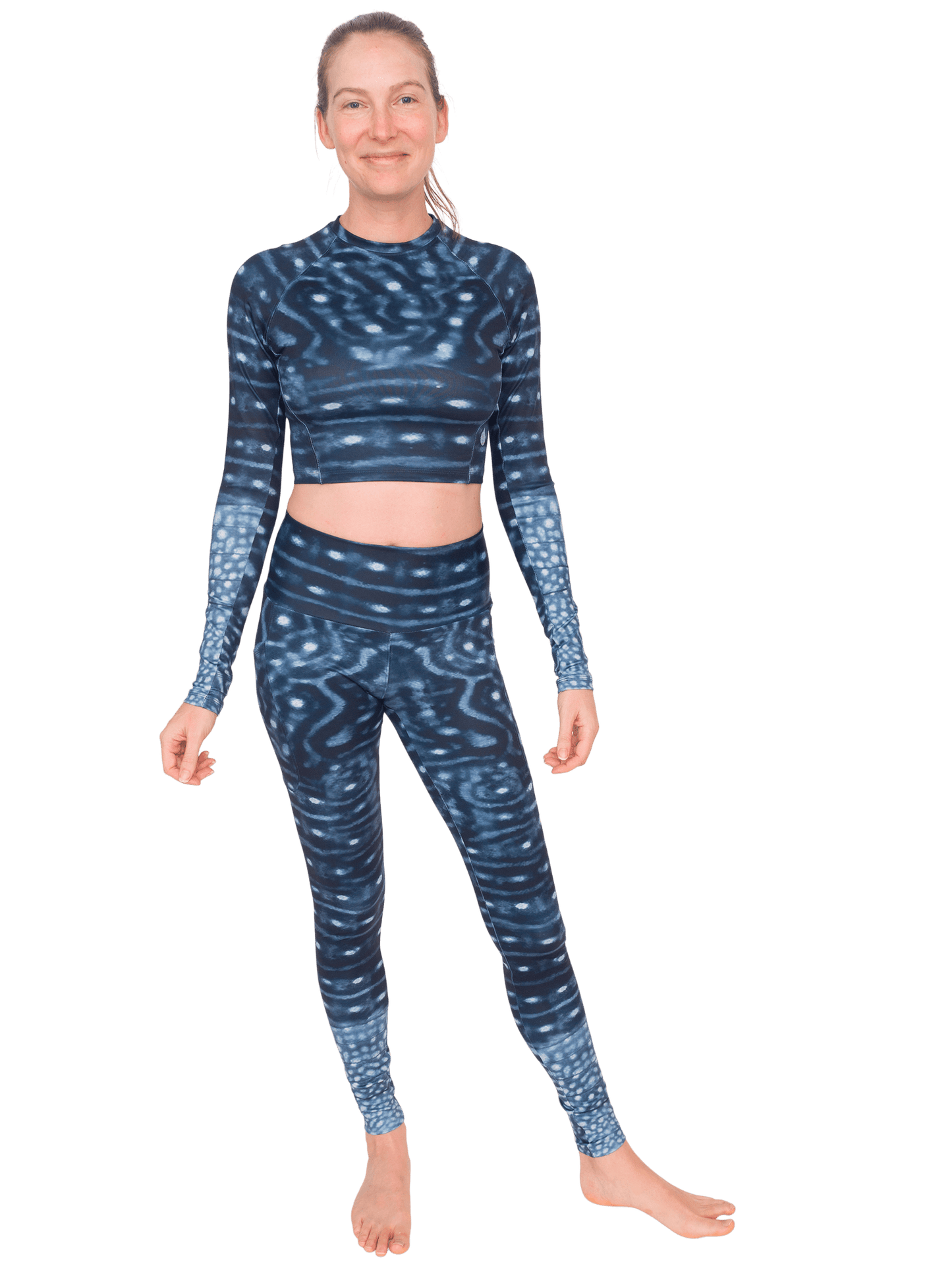 Whale Shark Warrior Cropped Rashguard