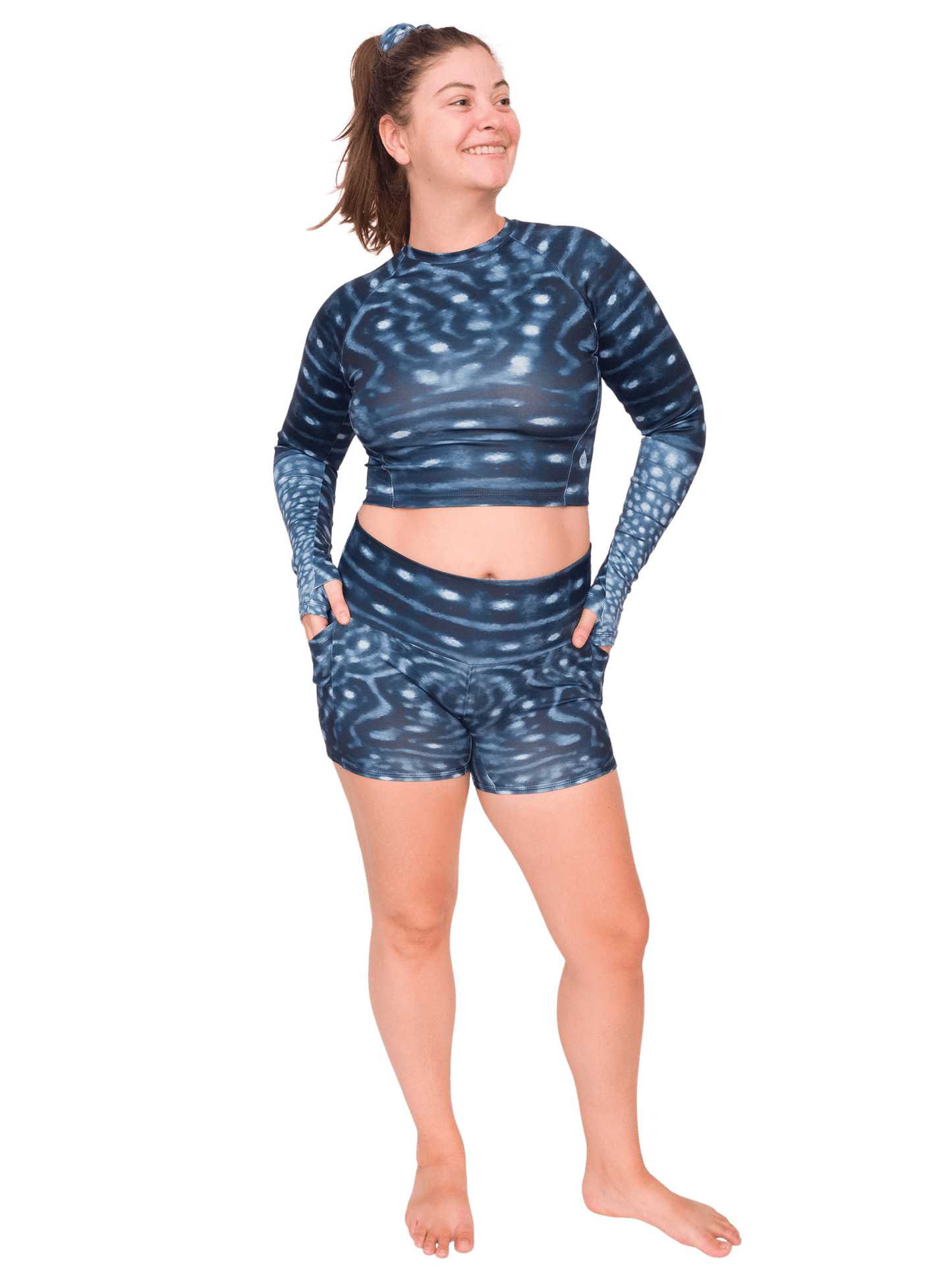 Whale Shark Warrior Cropped Rashguard