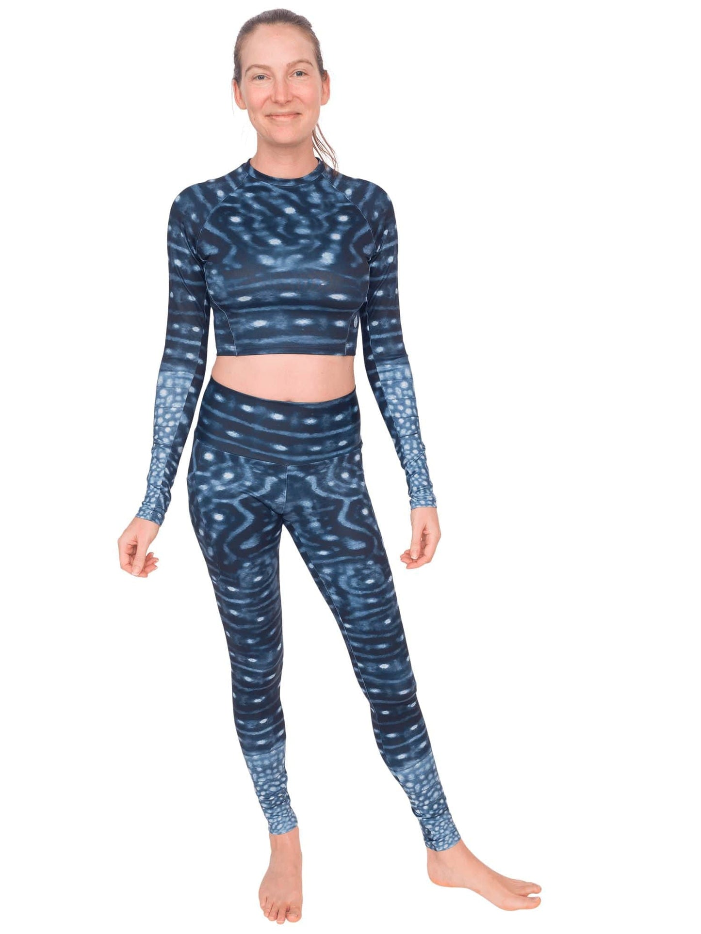 Whale Shark Warrior Cropped Rashguard