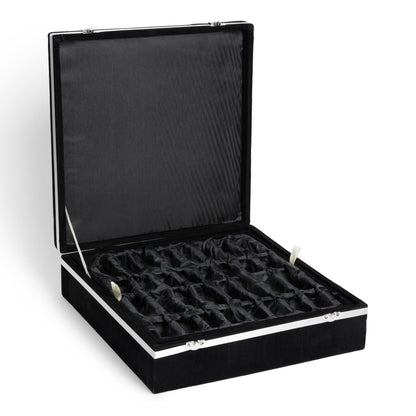 Marble Chess Set with Storage Case - White and Pink